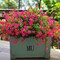 12 Bundles Artificial Flowers for Outdoors, UV Resistant Fake Flowers with Plastic Plants, Faux Flowers for Outside Window Box Front Porch Hanging Planter Decor (Pink) 13.7"D x 4"W x 4"H